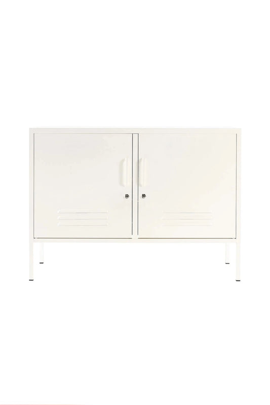 Tiny Treat in Coconut Cream - Modern Meda Cabinet - Storage Cabinet
