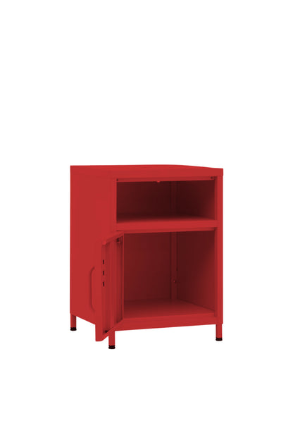 Tiny Tub in Cherry Bombshell - Modern Pedestal- Storage Cabinet - Left Door Opening