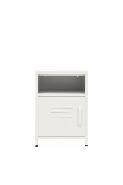 Tiny Tub in Coconut Cream - Modern Pedestal- Storage Cabinet - Left Door Opening