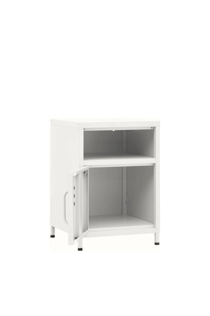 Tiny Tub in Coconut Cream - Modern Pedestal- Storage Cabinet - Left Door Opening