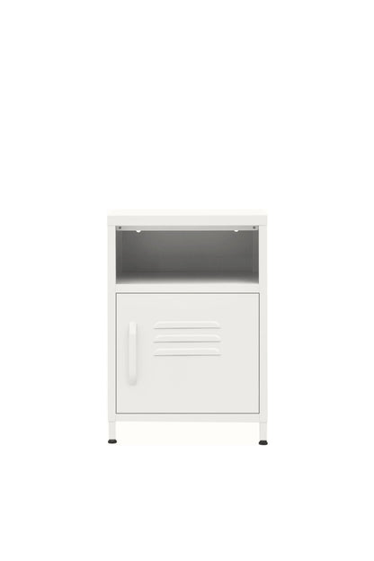 Tiny Tub in Coconut Cream - Modern Pedestal- Storage Cabinet - Right Door Opening