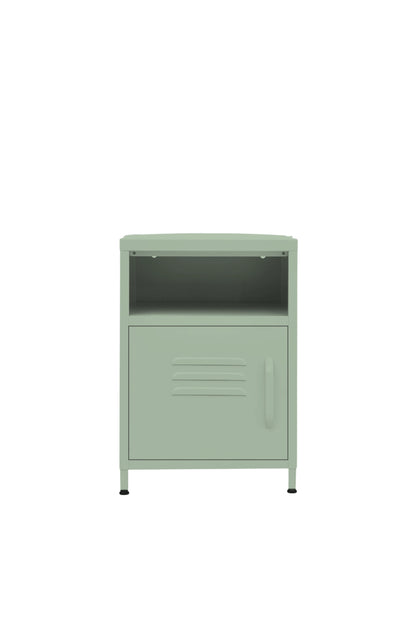 Tiny Tub in Cool Mint - Modern Pedestal- Storage Cabinet - Left Door Opening