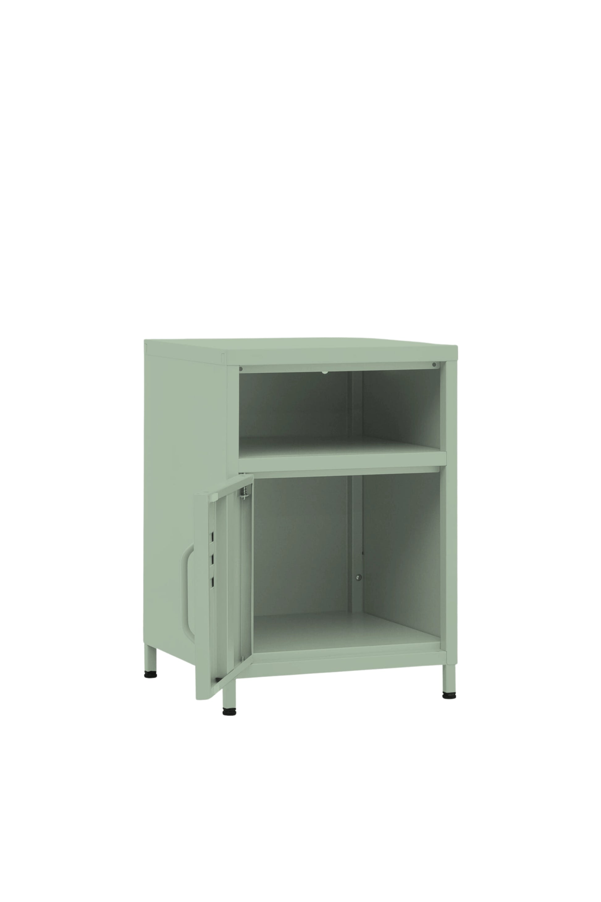 Tiny Tub in Cool Mint - Modern Pedestal- Storage Cabinet - Left Door Opening