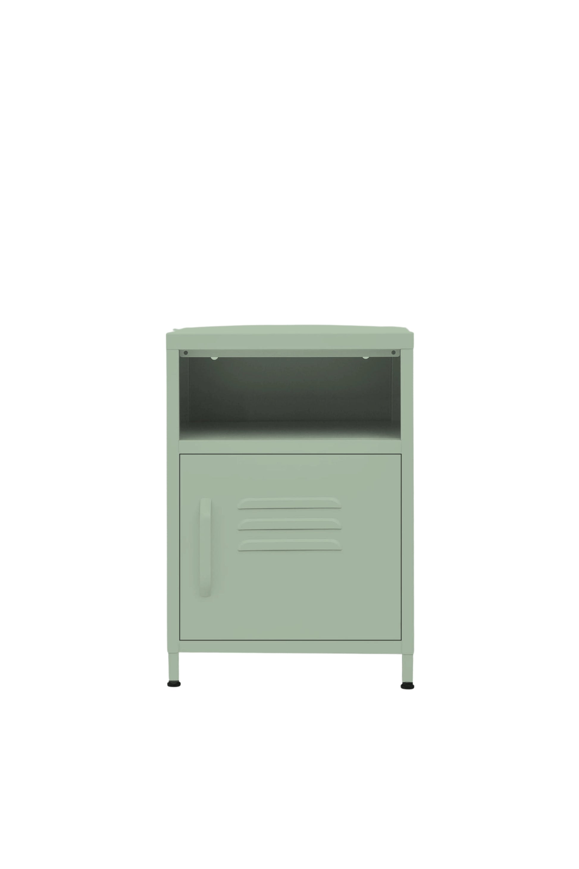 Tiny Tub in Cool Mint - Modern Pedestal- Storage Cabinet - Right Door Opening