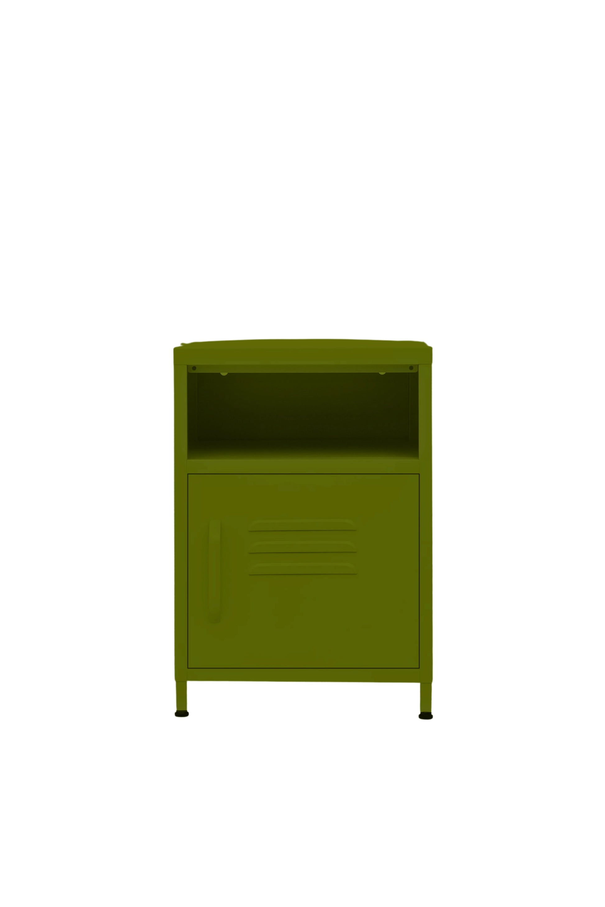 Tiny Tub in Matcha Latte - Modern Pedestal- Storage Cabinet - Right Door Opening