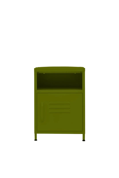 Tiny Tub in Matcha Latte - Modern Pedestal- Storage Cabinet - Right Door Opening