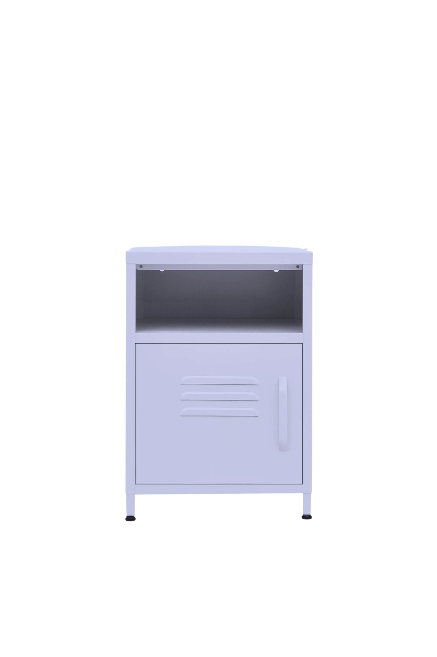Tiny Tub in Taro Milk - Modern Pedestal- Storage Cabinet - Left Door Opening 