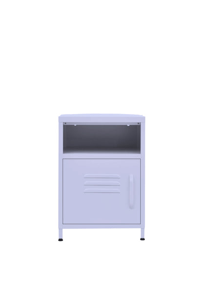 Tiny Tub in Taro Milk - Modern Pedestal- Storage Cabinet - Left Door Opening 