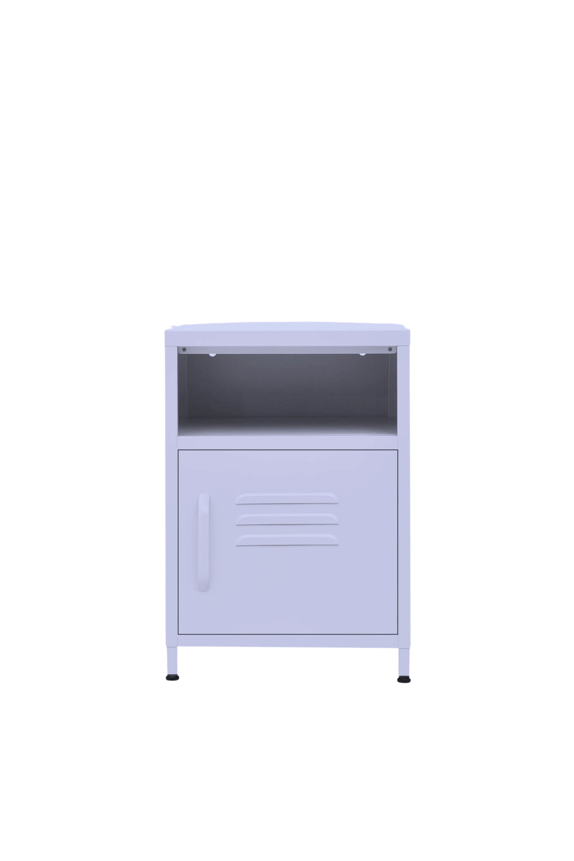 Tiny Tub in Taro Milk - Modern Pedestal- Storage Cabinet - Right Door Opening 