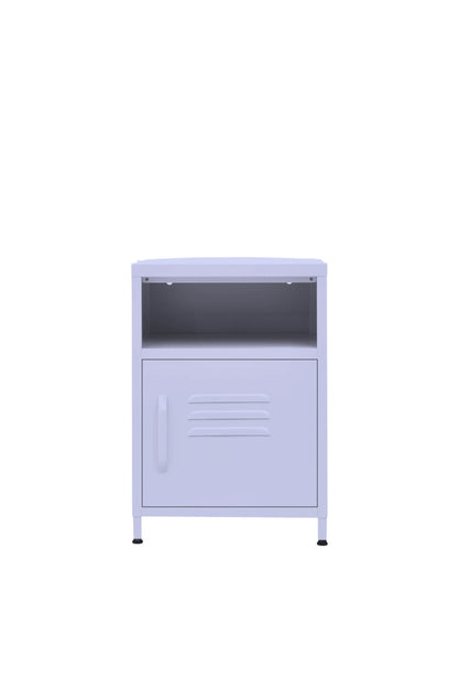 Tiny Tub in Taro Milk - Modern Pedestal- Storage Cabinet - Right Door Opening 