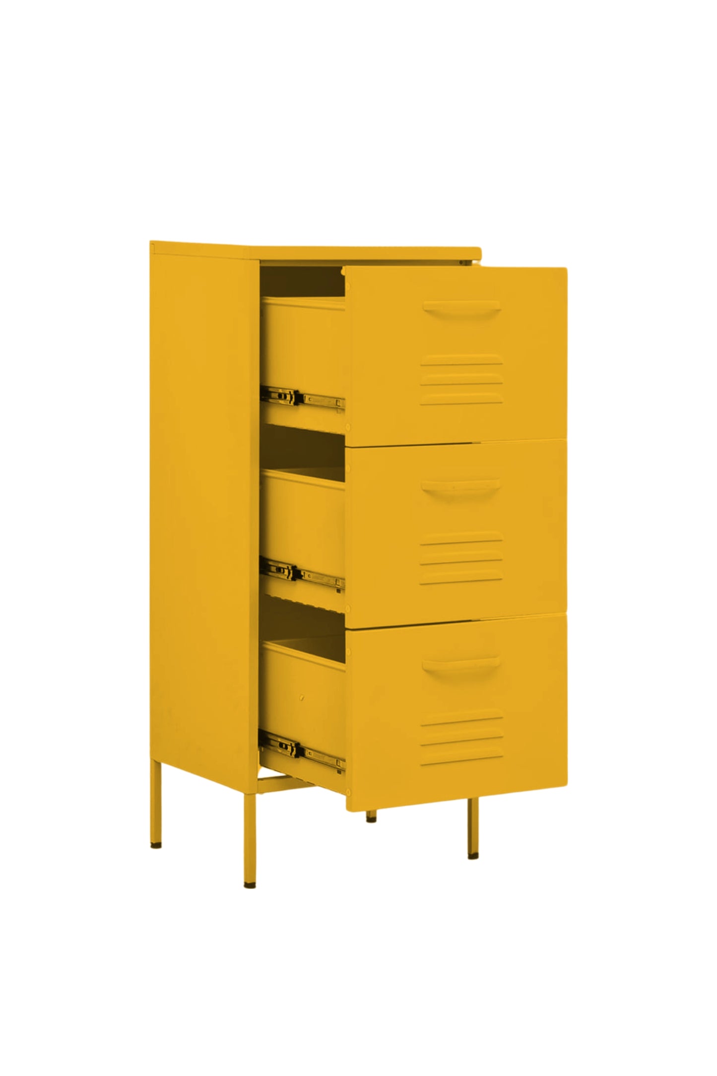 Triple Treat in Butter Salted Caramel - Modern 3 Door Drawer- Storage Drawer