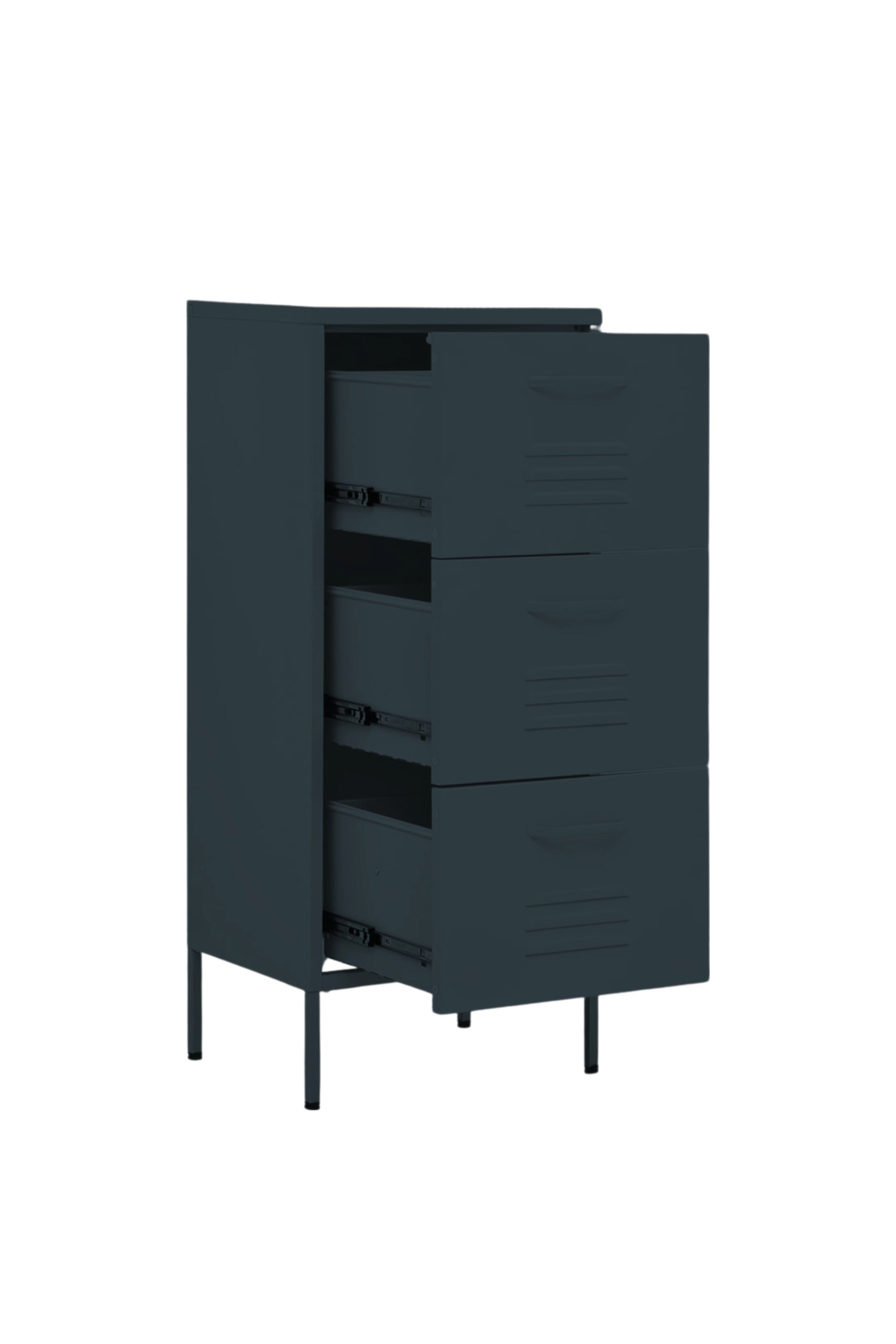 Triple Treat in Twisted Liquorice - Modern 3 Door Drawer- Storage Drawer
