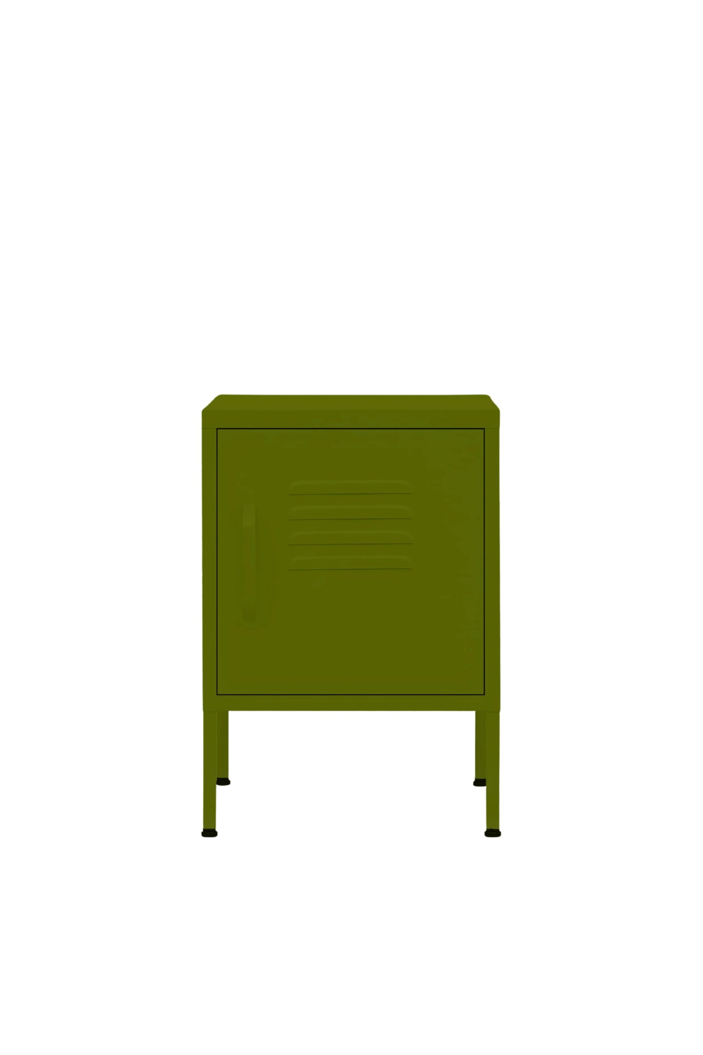 Cute Cup in Matcha Latte - Modern Pedestal- Storage Cabinet - Right Door Opening
