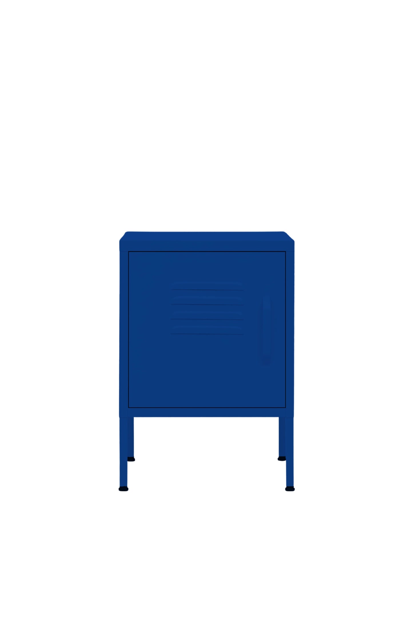 Cute Cup in Midnight Blueberry - Modern Pedestal- Storage Cabinet - Left Door Opening