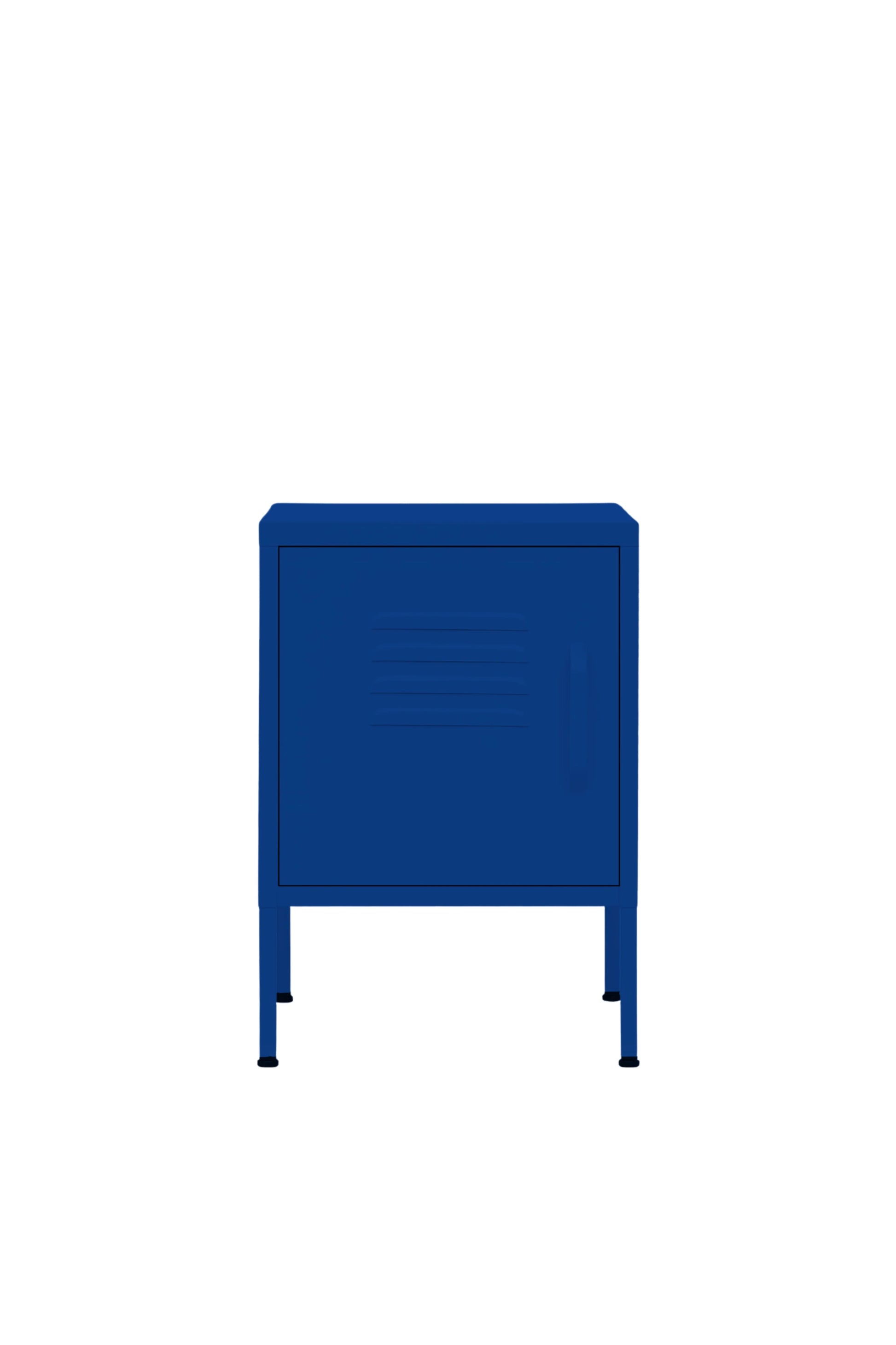 Cute Cup in Midnight Blueberry - Modern Pedestal- Storage Cabinet - Left Door Opening