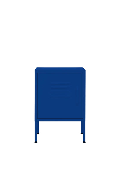 Cute Cup in Midnight Blueberry - Modern Pedestal- Storage Cabinet - Left Door Opening