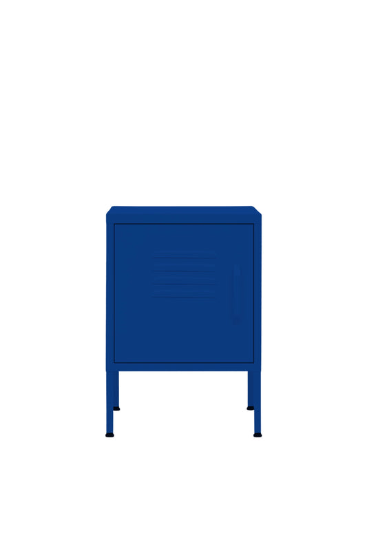Cute Cup in Midnight Blueberry - Modern Pedestal- Storage Cabinet - Left Door Opening