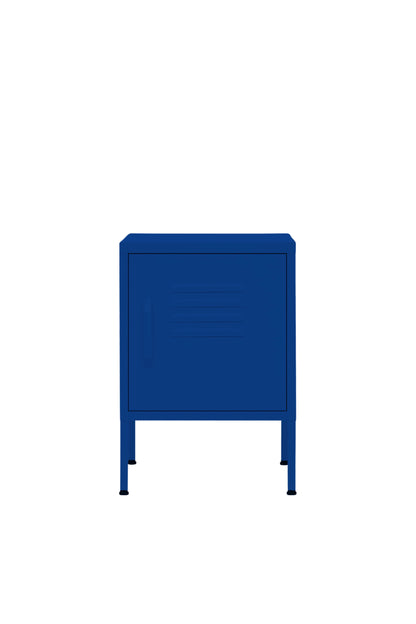 Cute Cup in Midnight Blueberry - Modern Pedestal- Storage Cabinet - Right Door Opening